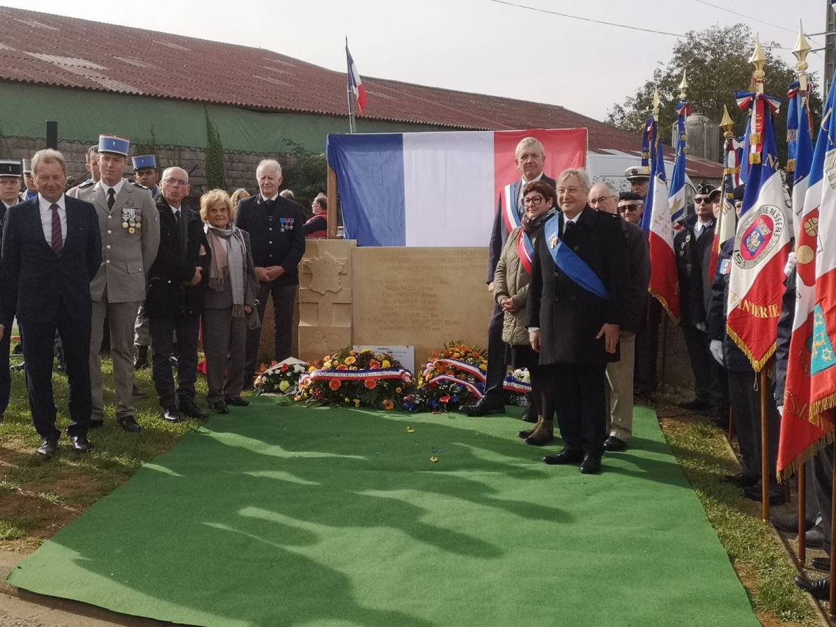 MEMOIRE // Une stèle en hommage aux membres de la colonne Fabien morts à Gravelotte en&nbsp;1944